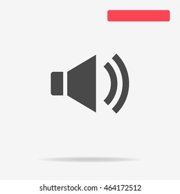 Speaker icon. Vector concept illustration for design.