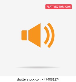 Speaker icon. Vector concept illustration for design.