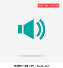 Speaker icon. Vector concept illustration for design.