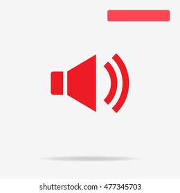 Speaker icon. Vector concept illustration for design.