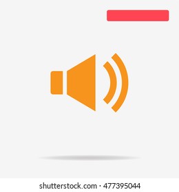 Speaker icon. Vector concept illustration for design.