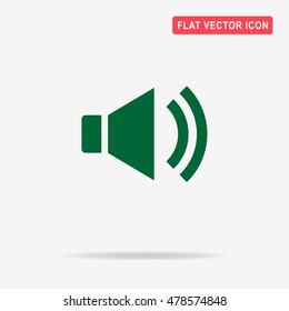 Speaker icon. Vector concept illustration for design.