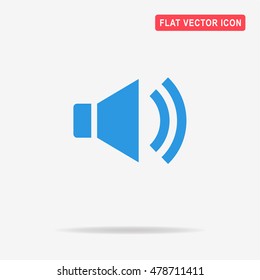 Speaker icon. Vector concept illustration for design.