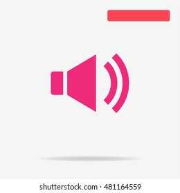 Speaker icon. Vector concept illustration for design.