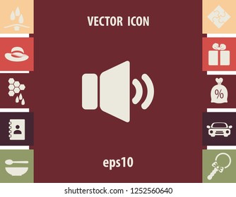Speaker icon, vector design element