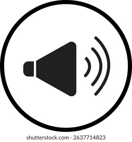 speaker icon vector, design, loud speaker vector