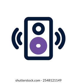 speaker icon. vector dual tone icon for your website, mobile, presentation, and logo design.