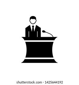  speaker icon vector flat design