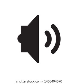 speaker icon vector flat design. sound symbol