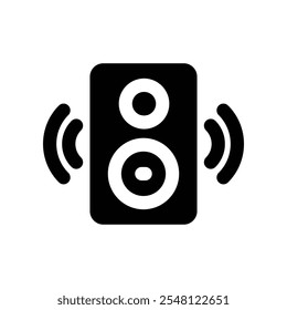 ícone de alto-falante. ícone de glifos vetoriais para o design de seu site, celular, apresentação e logotipo.