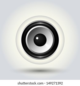 Speaker icon, Vector illustration.