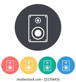 Speaker icon , vector illustration