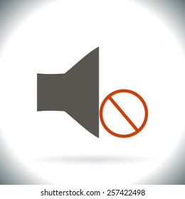 Speaker icon. Vector illustration