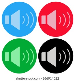 Speaker icon. Vector illustration