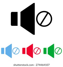 Speaker icon. Vector illustration