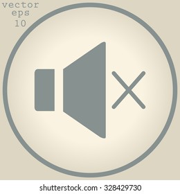 Speaker icon. Vector illustration