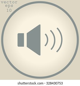  Speaker icon. Vector illustration