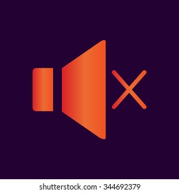 Speaker icon. Vector illustration