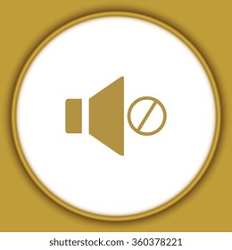 Speaker icon. Vector illustration