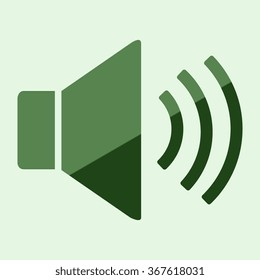 Speaker icon. Vector illustration