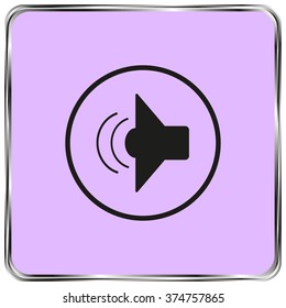 speaker icon, vector illustration