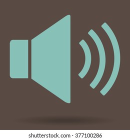 Speaker icon. Vector illustration