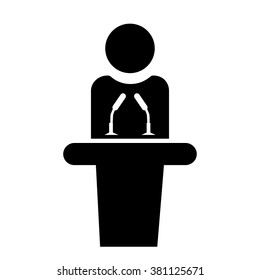 Speaker icon. Vector illustration