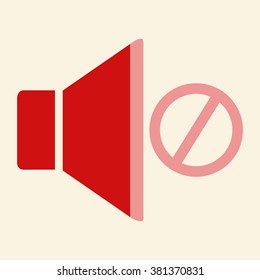 Speaker icon. Vector illustration