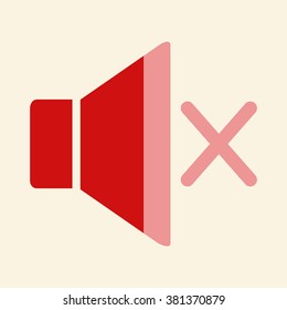 Speaker icon. Vector illustration