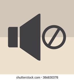 Speaker icon. Vector illustration