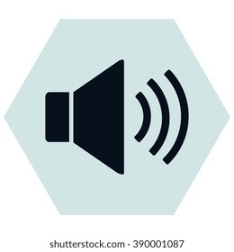 Speaker icon. Vector illustration