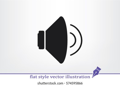 speaker icon vector illustration.