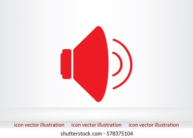 speaker icon vector illustration.