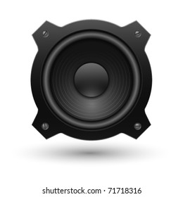 Speaker icon. Vector illustration.