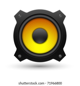 Speaker icon. Vector illustration.
