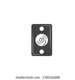 plantilla de diseño de ilustración de vector de icono de altavoz