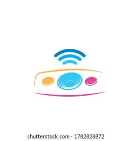 speaker icon vector illustration design template
