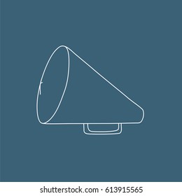 Speaker icon, vector illustration design. Cinema objects.