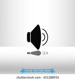 Speaker icon vector illustration EPS 10.