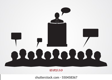 speaker icon, vector illustration eps10