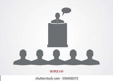 speaker icon, vector illustration eps10