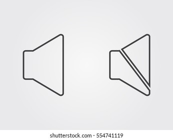speaker icon, vector illustration eps10