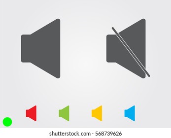 speaker icon, vector illustration eps10