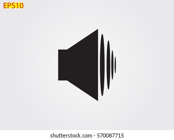 speaker icon, vector illustration eps10
