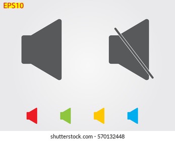 speaker icon, vector illustration eps10