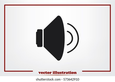 speaker icon vector illustration eps10.