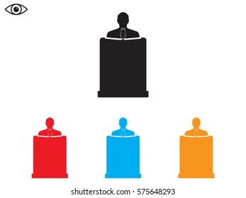 speaker icon, vector illustration eps10