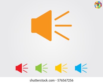 speaker icon, vector illustration eps10