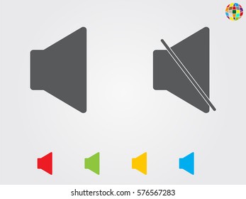 speaker icon, vector illustration eps10