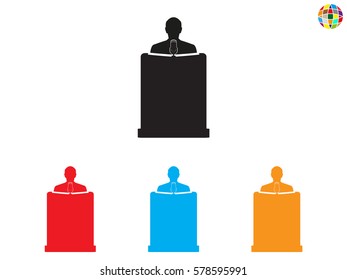 speaker icon, vector illustration eps10